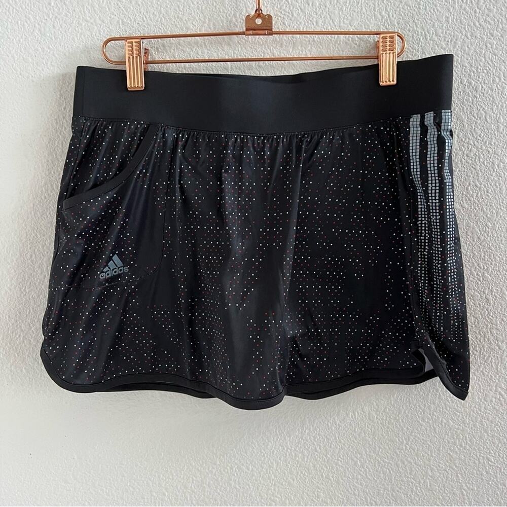 Adidas Response Black Skort with Square Dot Detail Tennis Golf Medium